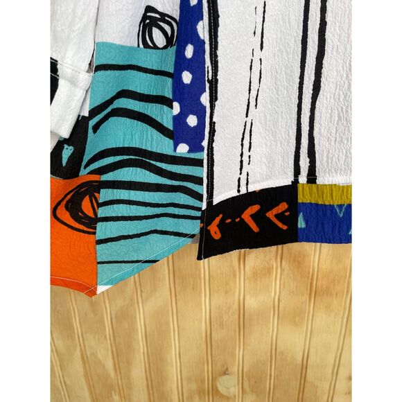 Ali Miles tunic top artsy colorful casual art to wear summer funky fest womer Mp - Picture 4 of 6